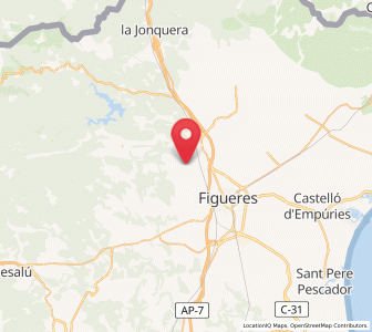 Map of Llers, Catalonia
