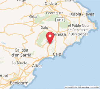 Map of Lleus, Valencia