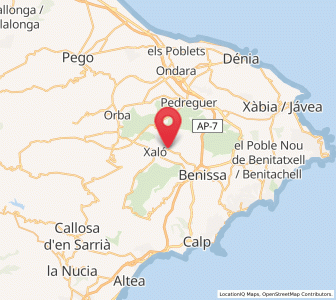 Map of Lliber, Valencia
