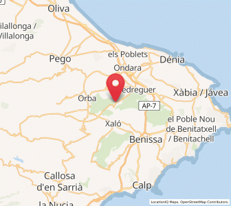 Map of Llosa de Camacho, Valencia