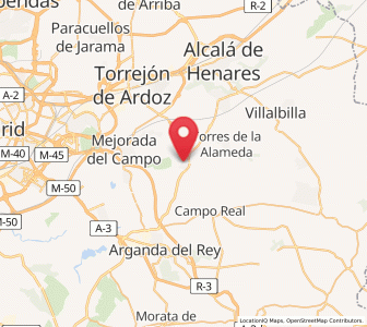 Map of Loeches, Madrid