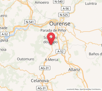 Map of Loiro, Galicia