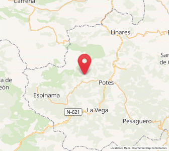 Map of Lon, Cantabria