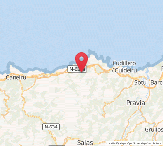 Map of Longa, Asturias