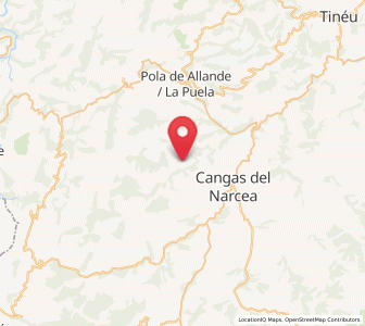 Map of Lorante, Asturias