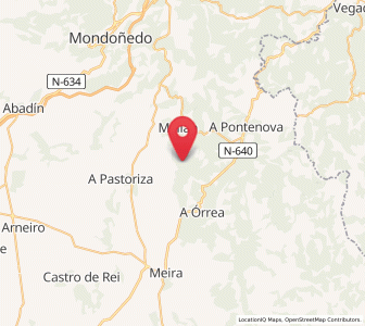 Map of Lorigados, Galicia