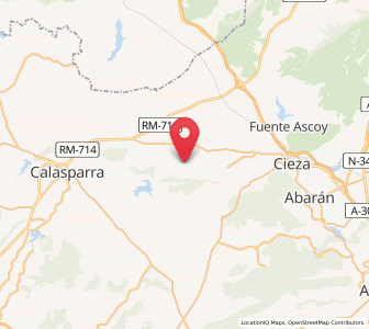 Map of Los Almadenes, Murcia