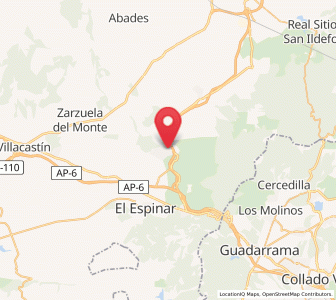 Map of Los Ángeles de San Rafael, Castille and León