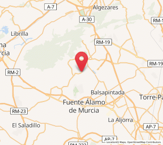 Map of Los Arcos, Murcia