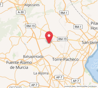 Map of Los Cortados, Murcia