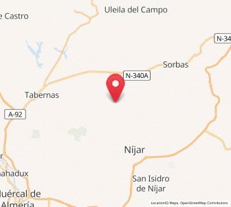 Map of Los Encalmados, Andalusia