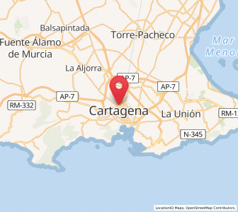 Map of Los Gabatos, Murcia