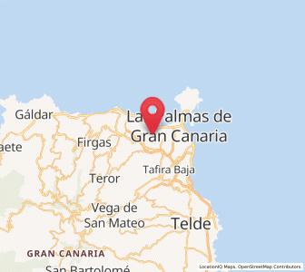 Map of Los Giles, Canary Islands