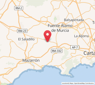 Map of Los Gómez, Murcia