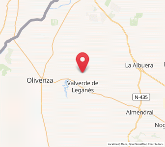 Map of Los Llanos, Extremadura