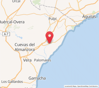 Map of Los Lobos, Andalusia