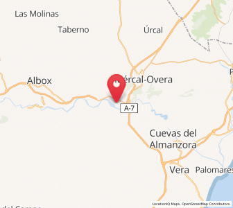 Map of Los Menas, Andalusia