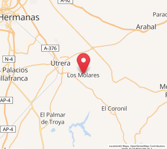 Map of Los Molares, Andalusia