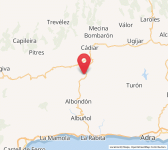 Map of Los Morenos, Andalusia