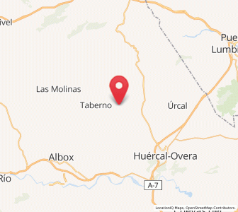Map of Los Mundos, Andalusia