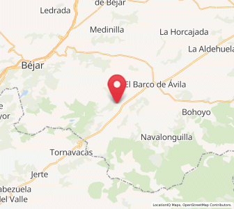 Map of Los Narros, Castille and León