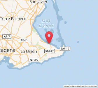 Map of Los Nietos, Murcia