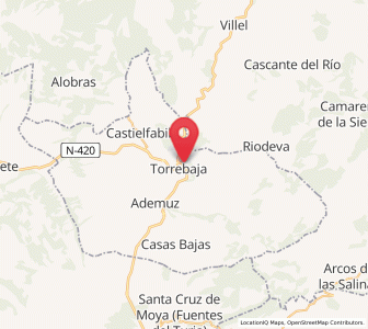 Map of Los Pajares, Valencia