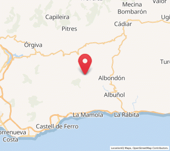 Map of Los Pallares, Andalusia