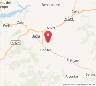 Map of Los Pinos, Andalusia