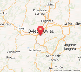 Map of Los Prietos, Asturias