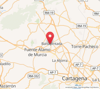 Map of Los Rabales, Murcia