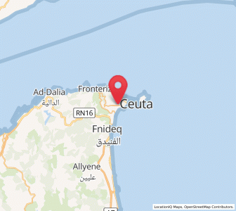 Map of Los Rosales, Ceuta