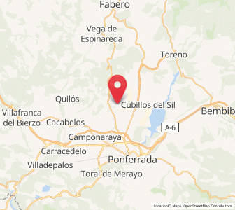 Map of Los Rubios, Castille and León