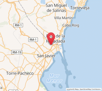 Map of Los Tárragas, Murcia