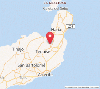 Map of Los Valles, Canary Islands