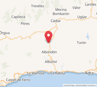 Map of Los Vargas, Andalusia