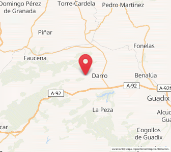 Map of Los Villares, Andalusia