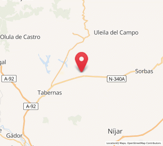 Map of Los Yesos, Andalusia