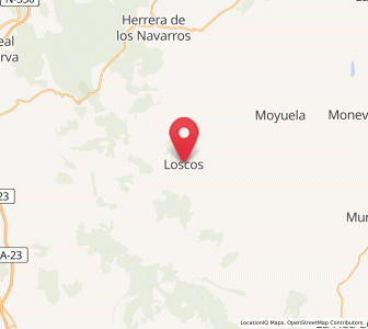 Map of Loscos, Aragon