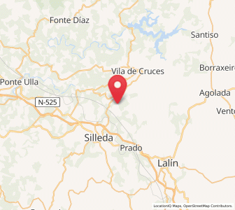 Map of Losón, Galicia