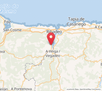 Map of Lourido, Galicia