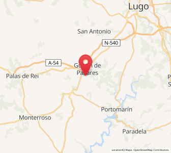 Map of Lousadela, Galicia