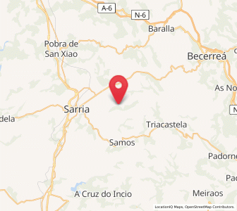 Map of Louseiro, Galicia
