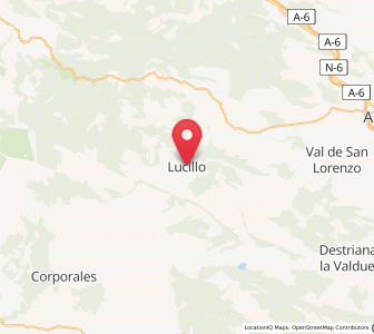 Map of Lucillo, Castille and León