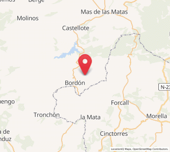Map of Luco de Bordón, Aragon