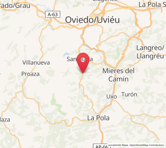 Map of Lugar de Arriba, Asturias