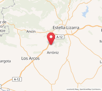 Map of Luquín, Navarre