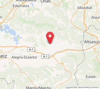 Map of Luzuriaga, Basque Country