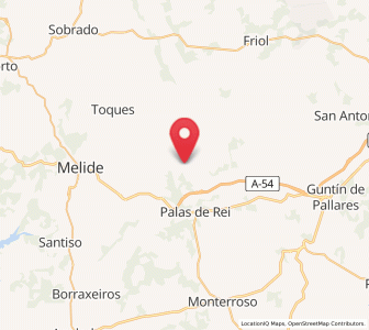 Map of Maceda, Galicia