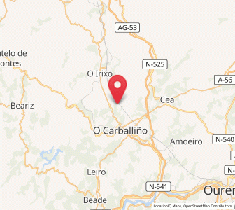 Map of Madarnás, Galicia